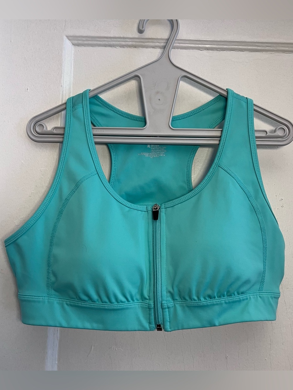 FILA Seafoam Green Zip Up Racerback Sports Bea Size XL